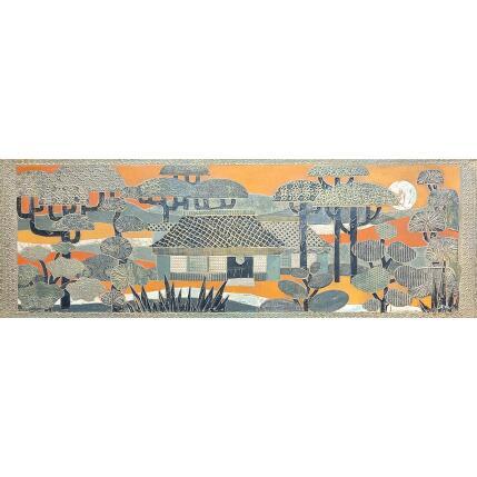 Pintura Crépuscule por Devie Bernard  | Pintura Figurativo Naturaleza