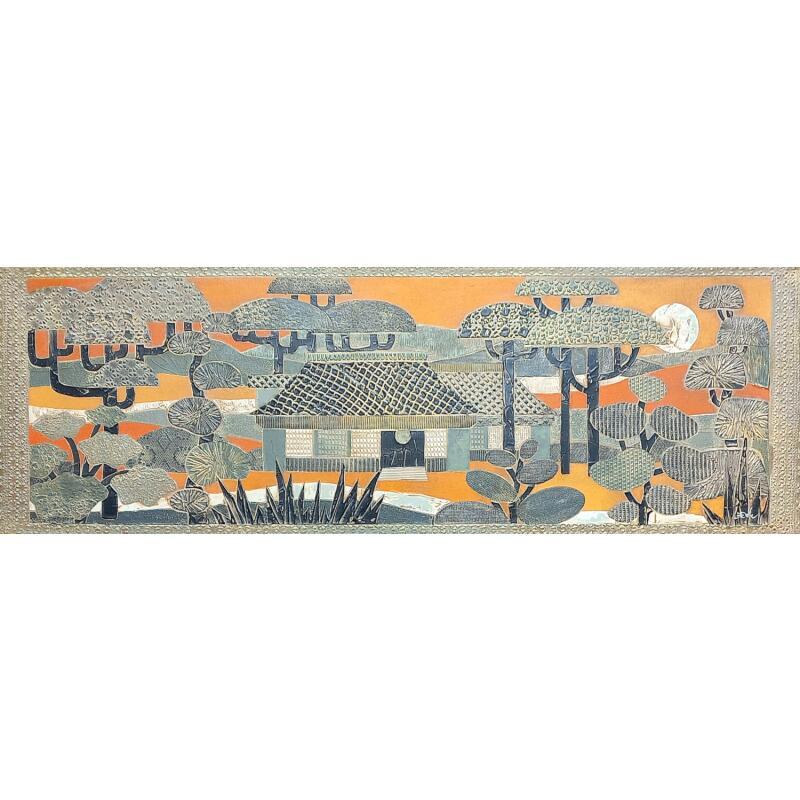 Pintura Crépuscule por Devie Bernard  | Pintura Figurativo Naturaleza