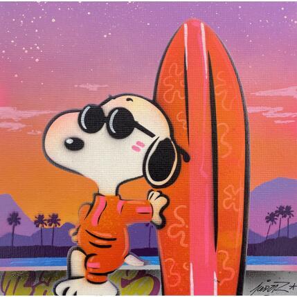 Painting SNOOPY SURF by Lemoine Mael | Painting Pop-art Acrylic, Graffiti Pop icons