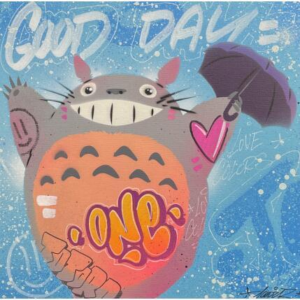 Painting TOTORO by Lemoine Mael | Painting Pop-art Acrylic, Graffiti Pop icons