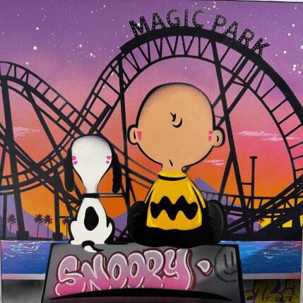 Painting SOLEIL COUCHANT by Lemoine Mael | Painting Pop-art Acrylic, Graffiti Pop icons