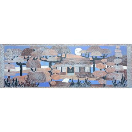 Pintura Pleine lune por Devie Bernard  | Pintura Figurativo Acrílico