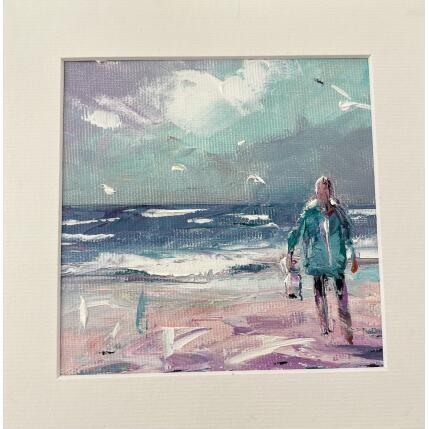 Painting Ballade bord de mer by Hébert Franck | Painting Figurative Oil Landscapes, Marine