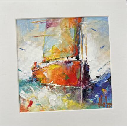 Painting Vogue by Hébert Franck | Painting Figurative Oil Landscapes, Marine