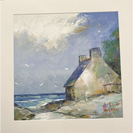 Gemälde maison bretonne von Hébert Franck | Gemälde Figurativ Öl Landschaften, Marine