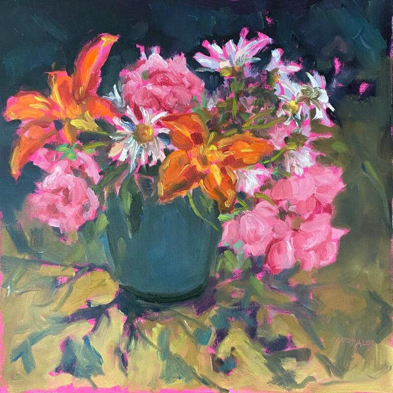 Peinture Evanescence par Morales Géraldine | Tableau Figuratif Natures mortes Huile