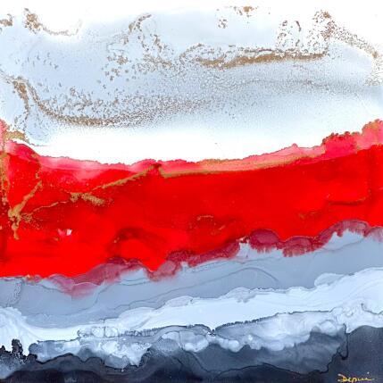 Peinture Poésie florale 2484 par Depaire Silvia | Tableau Abstrait Acrylique Marine, Minimaliste, Paysages