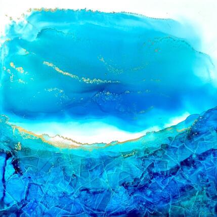 Painting Poésie marine 2069 by Depaire Silvia | Painting Abstract Acrylic Landscapes, Marine, Minimalist