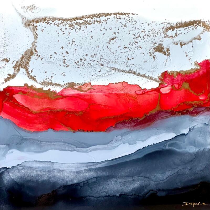 Gemälde Poésie Florale 2483 von Depaire Silvia | Gemälde Abstrakt Landschaften Minimalistisch Acryl