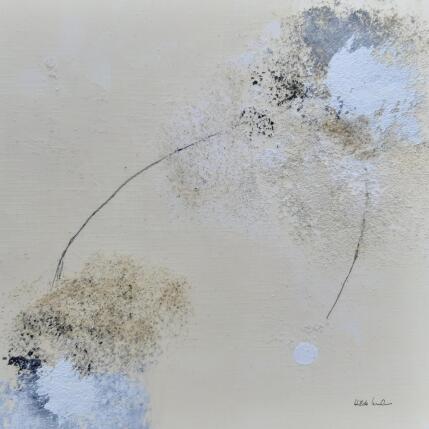 Peinture abstract beige B 137 par Wilms Hilde | Tableau Abstrait Acrylique, Encre, Sable