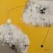 Painting abstract yellow C 146 by Wilms Hilde | Painting Abstract Acrylic Ink Sand