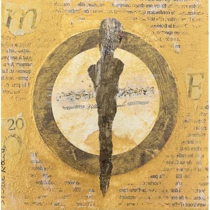 Peinture Josephine par Rocco Sophie | Tableau Art Singulier Acrylique, Collage, Sable