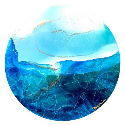 Peinture Poésie marine 2577 par Depaire Silvia | Tableau Abstrait Acrylique Marine, Minimaliste