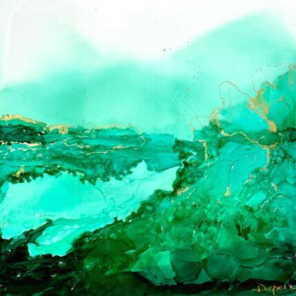 Peinture Poésie nordique 1007 par Depaire Silvia | Tableau Abstrait Acrylique Marine, Minimaliste