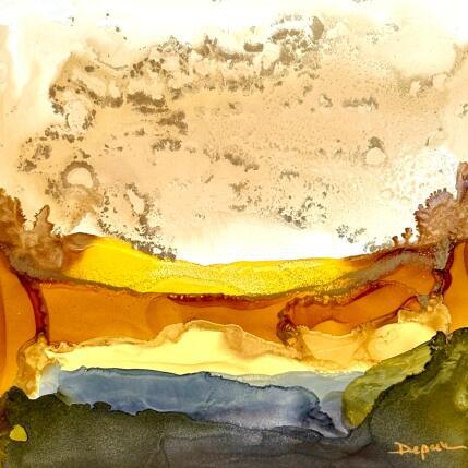 Peinture Dune 2200 par Depaire Silvia | Tableau Abstrait Acrylique Marine, Minimaliste, Paysages