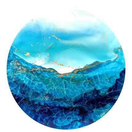 Peinture Poésie marine 2612 par Depaire Silvia | Tableau Abstrait Acrylique Marine, Minimaliste, Paysages