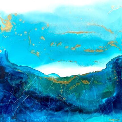 Peinture Poésie marine 2601 par Depaire Silvia | Tableau Abstrait Acrylique Marine, Minimaliste, Paysages