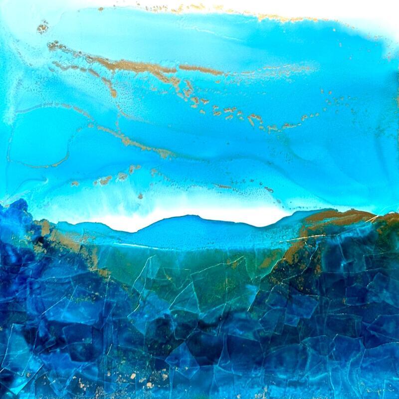 Painting Poésie marine 2624 by Depaire Silvia | Painting Abstract Landscapes Marine Minimalist Acrylic