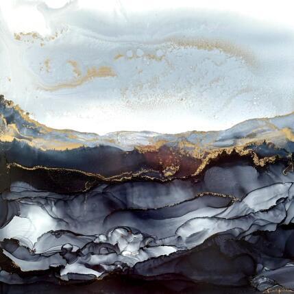 Peinture Poésie minérale 2334 par Depaire Silvia | Tableau Abstrait Acrylique Marine, Minimaliste, Paysages