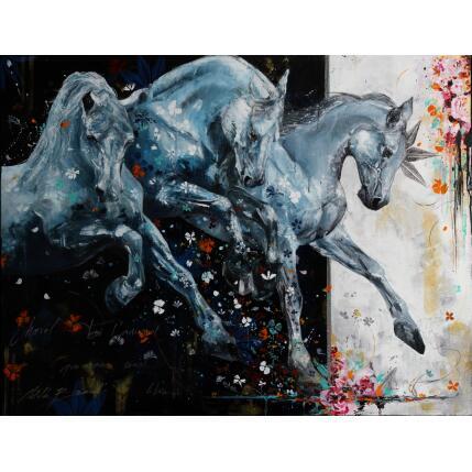 Peinture Vent de liberté par CLOT | Tableau Figuratif Acrylique Animaux