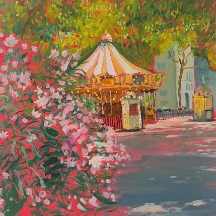 Painting Manège à l'entrée du Parc de la Tête d'Or by Sirope Rémy | Painting