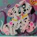 Painting Dalmatiens by Lemoine Mael | Painting Pop-art Pop icons Graffiti Acrylic