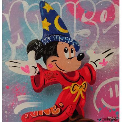 Painting Mickey Fantasia by Lemoine Mael | Painting Pop-art Acrylic, Graffiti Pop icons