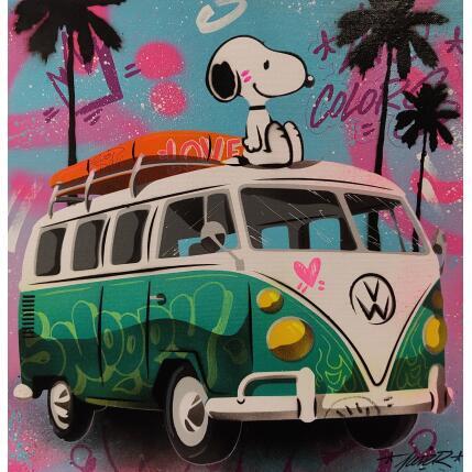 Painting La belle vie by Lemoine Mael | Painting Pop-art Acrylic, Graffiti Pop icons