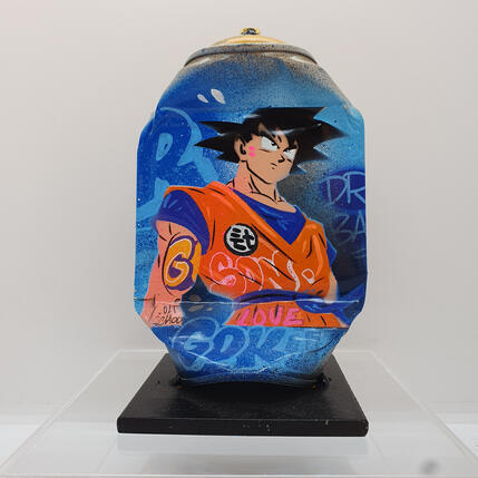 Escultura Best Saiyan por Lemoine Mael | Escultura Pop art Acrílico, Graffiti Iconos pop