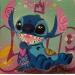 Painting Stitch by Lemoine Mael | Painting Pop-art Pop icons Graffiti Acrylic