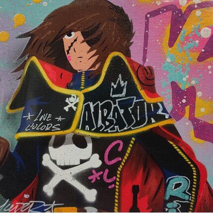 Painting Albator by Lemoine Mael | Painting Pop-art Acrylic, Graffiti Pop icons