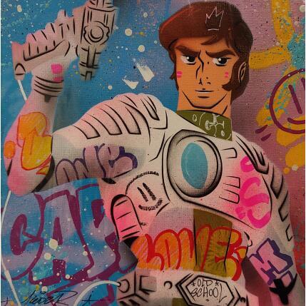 Painting Capitaine Flam by Lemoine Mael | Painting Pop-art Acrylic, Graffiti Pop icons
