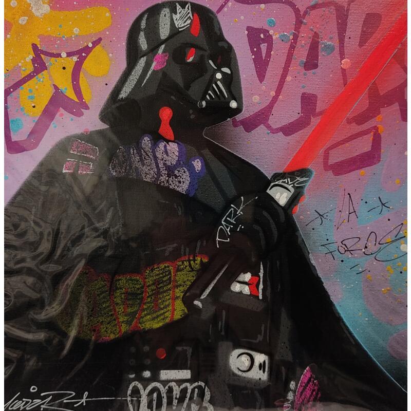 Painting Darth Vader by Lemoine Mael | Painting Pop-art Pop icons Graffiti Acrylic