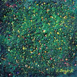 Painting Les fleurs ne dorment jamais by Dessapt Elika | Painting Impressionism Acrylic, Sand