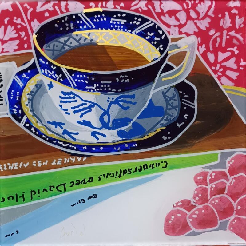 Peinture David raffolait du sucre par Auriol Philippe | Tableau Figuratif Natures mortes Plexiglas Acrylique Posca