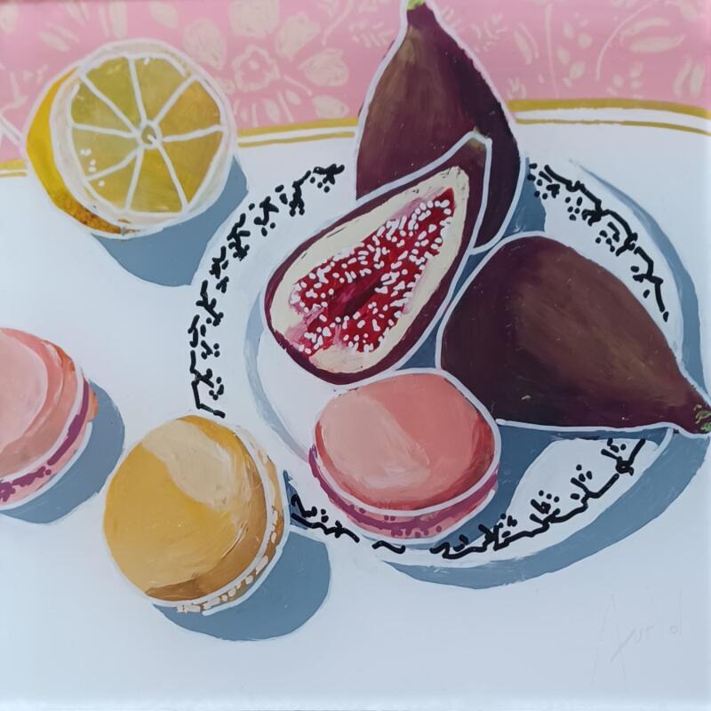 Peinture Pierre avait oublié le parfum citron  par Auriol Philippe | Tableau Figuratif Natures mortes Plexiglas Acrylique Posca