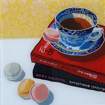 Painting Andy était plus sucré que Nicolas  by Auriol Philippe | Painting Figurative Acrylic, Plexiglass, Posca Pop icons, Still-life