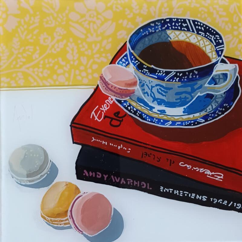 Painting Andy était plus sucré que Nicolas  by Auriol Philippe | Painting Figurative Still-life Plexiglass Acrylic Posca