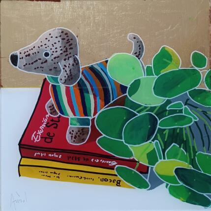 Pintura David eut envie d'aller faire un tour à Antibes por Auriol Philippe | Pintura Figurativo Acrílico, Plexiglás, Posca Iconos pop, Naturalezas muertas