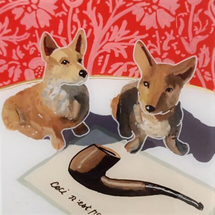 Peinture Diana commanda des frites par Auriol Philippe | Tableau Figuratif Acrylique, Plexiglas, Posca Natures mortes