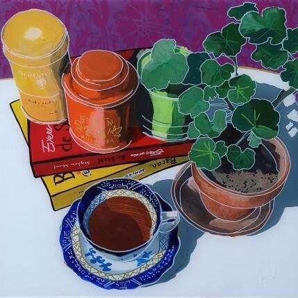 Peinture Le voyage vers l'est les avait rapprochés  par Auriol Philippe | Tableau Figuratif Acrylique, Plexiglas, Posca Natures mortes