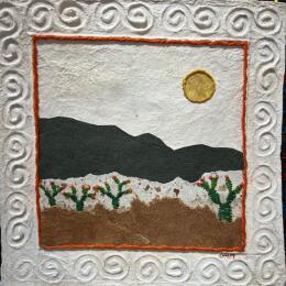 Painting Whispers of the Earth by Vazquez Laila | Painting Subject matter Textile, Watercolor Pop icons