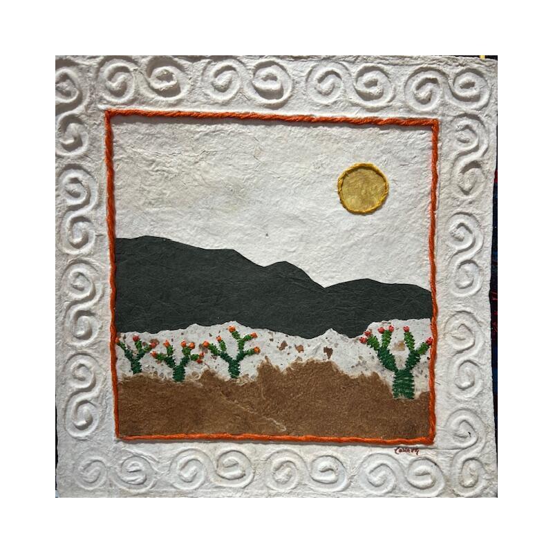 Painting Whispers of the Earth by Vazquez Laila | Painting Subject matter Watercolor Textile