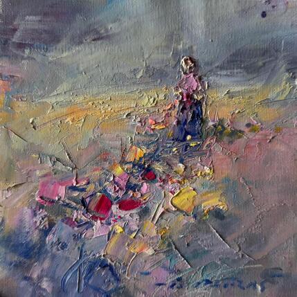 Peinture  A Little Walk par Petras Ivica | Tableau Impressionnisme Huile Paysages