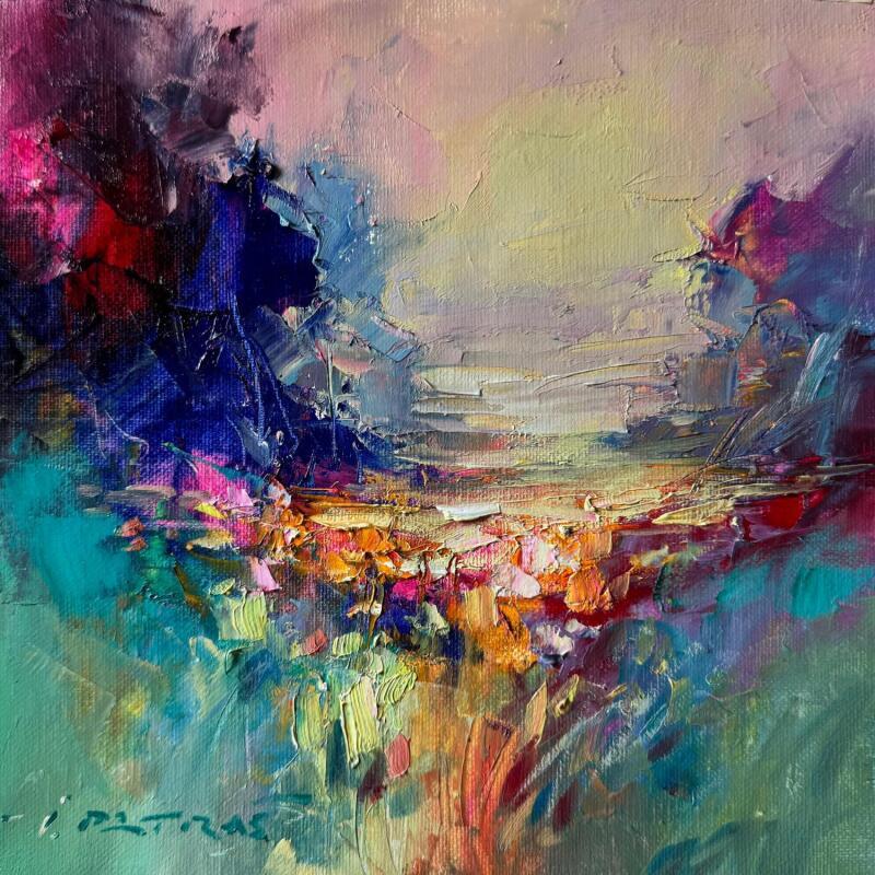 Peinture Between Two Forests  par Petras Ivica | Tableau Impressionnisme Paysages Huile