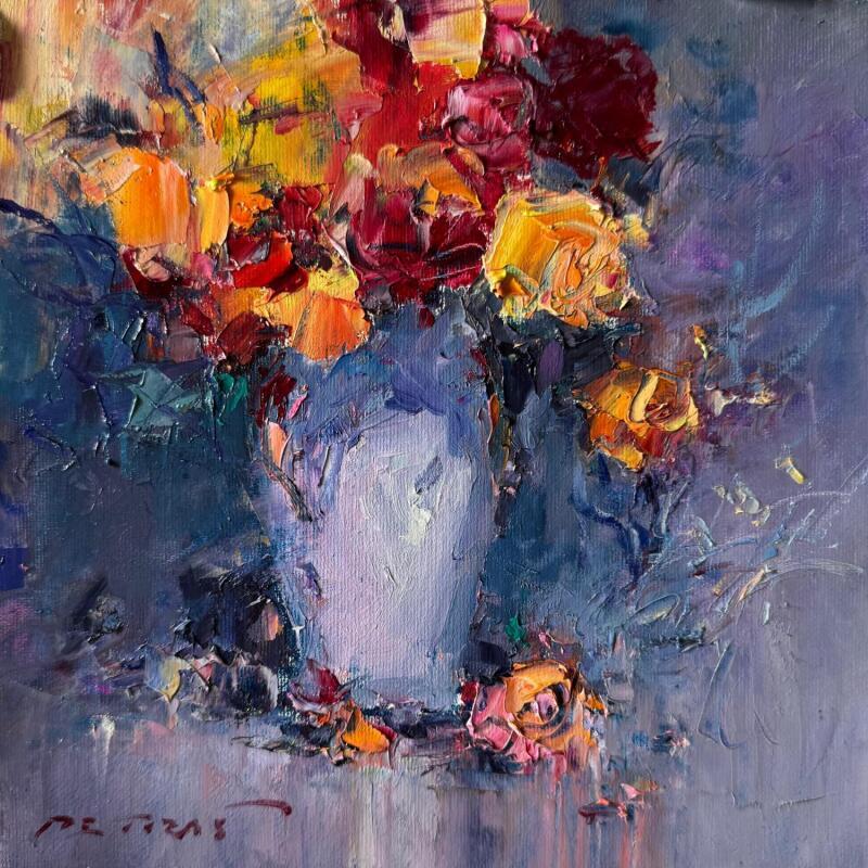 Peinture Floral Harmony par Petras Ivica | Tableau Impressionnisme Paysages Huile
