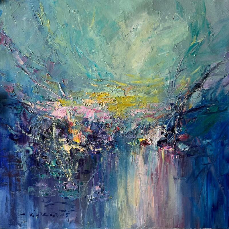 Peinture Forest Path par Petras Ivica | Tableau Impressionnisme Paysages Huile