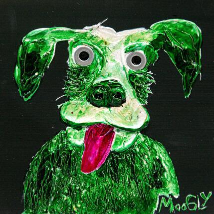 Gemälde FARCUS von Moogly | Gemälde Art brut Acryl, Harz, Pigmente Pop-Ikonen, Tiere