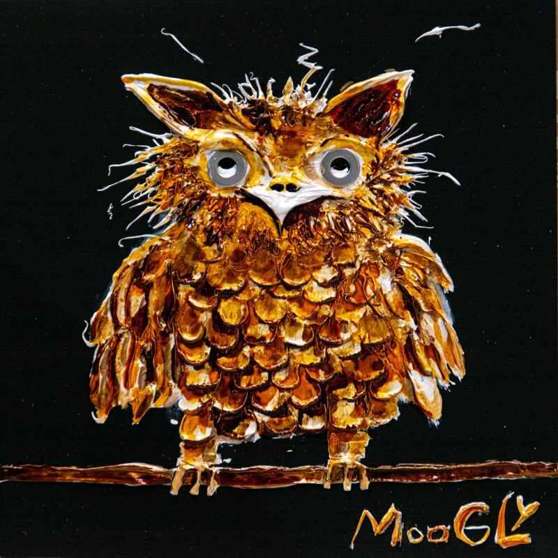 Painting MEDITUS by Moogly | Painting Raw art Animals Acrylic Resin Pigments
