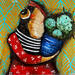 Pintura Corazon espinado por Villanueva Puigdelliura Natalia | Pintura Figurativo